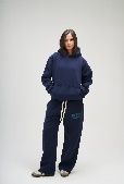 SEEMLY BASIC HOODIE NAVY S