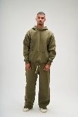SEEMLY BASIC HOODIE OLIVE M