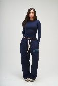 SEEMLY ROUND LONG SLEEVE NAVY M