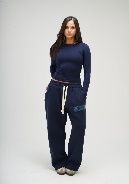SEEMLY WINTER SWEATPANTS NAVY L