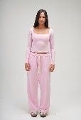 SEEMLY SQUARE LONG SLEEVE PINK L
