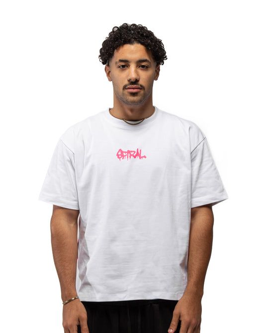 SPIRAL ART TEE WHITE L