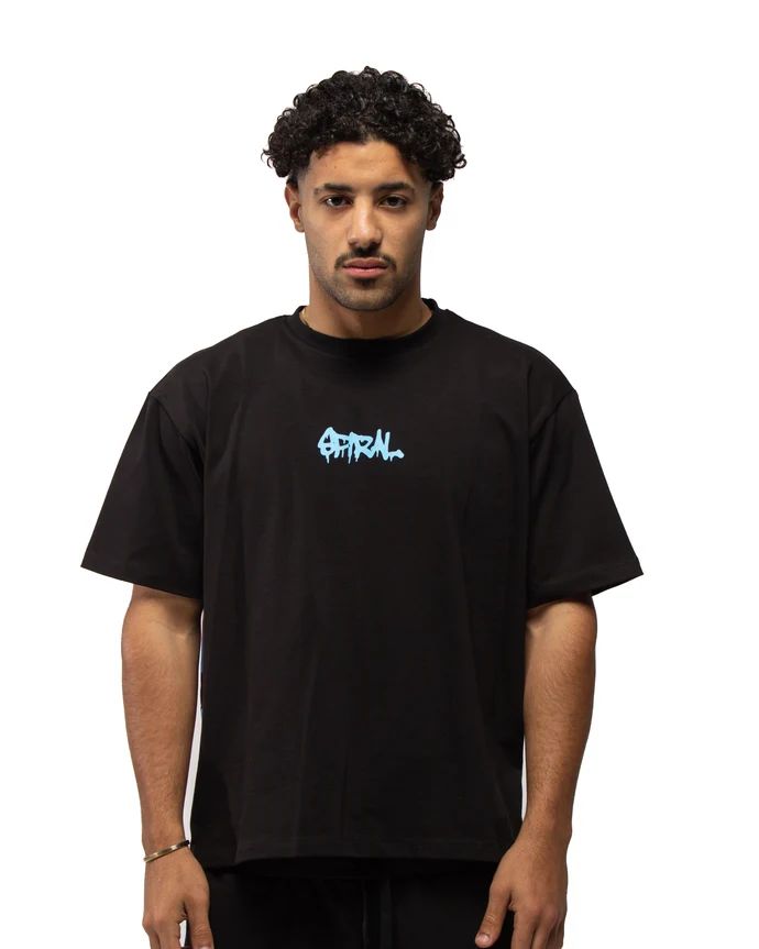 SPIRAL ART TEE BLACK M
