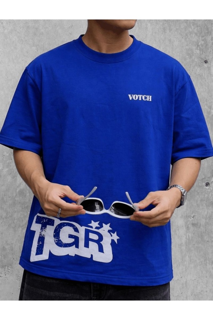 VOTCH TGR BLUE TEE M