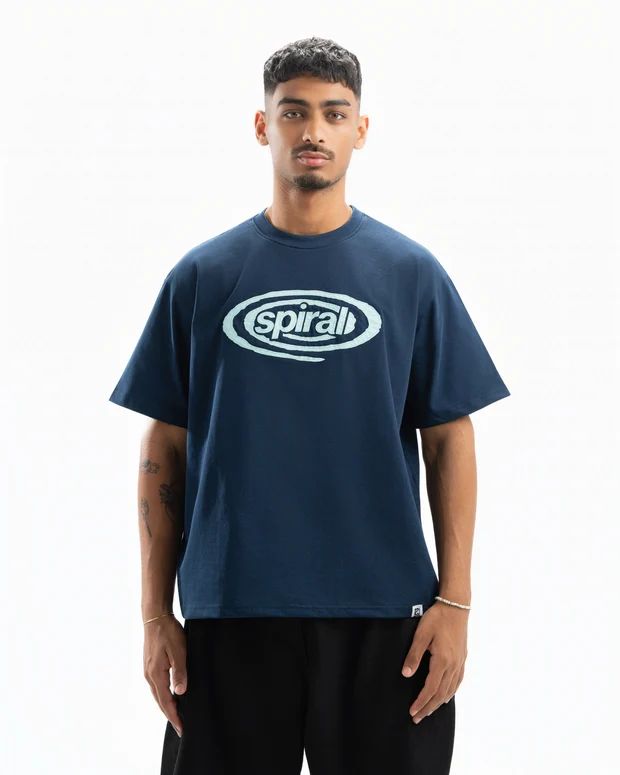 SPIRAL ESSENTIALL T-SHIRT NAVY L