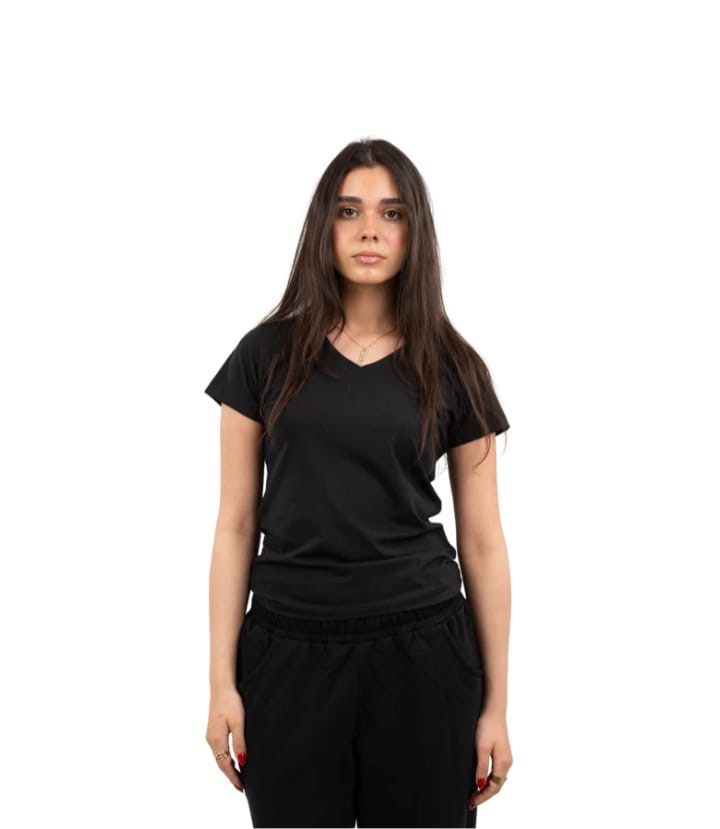 DMT V-NECK BLACK S