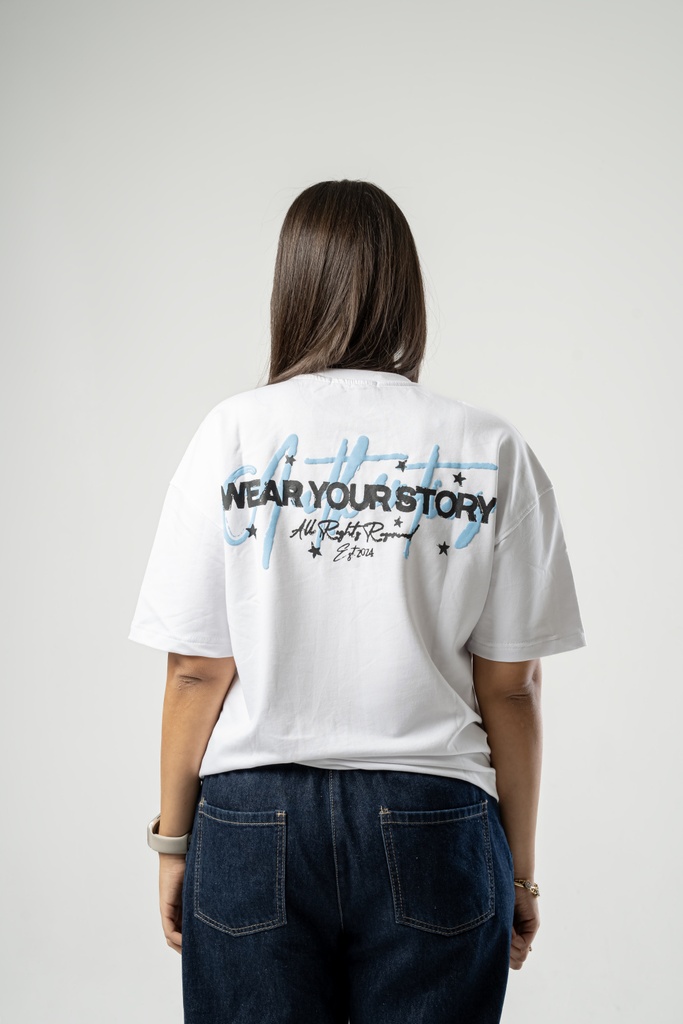 ZODIAC SIGNATURE STORY TEE WHITE XL