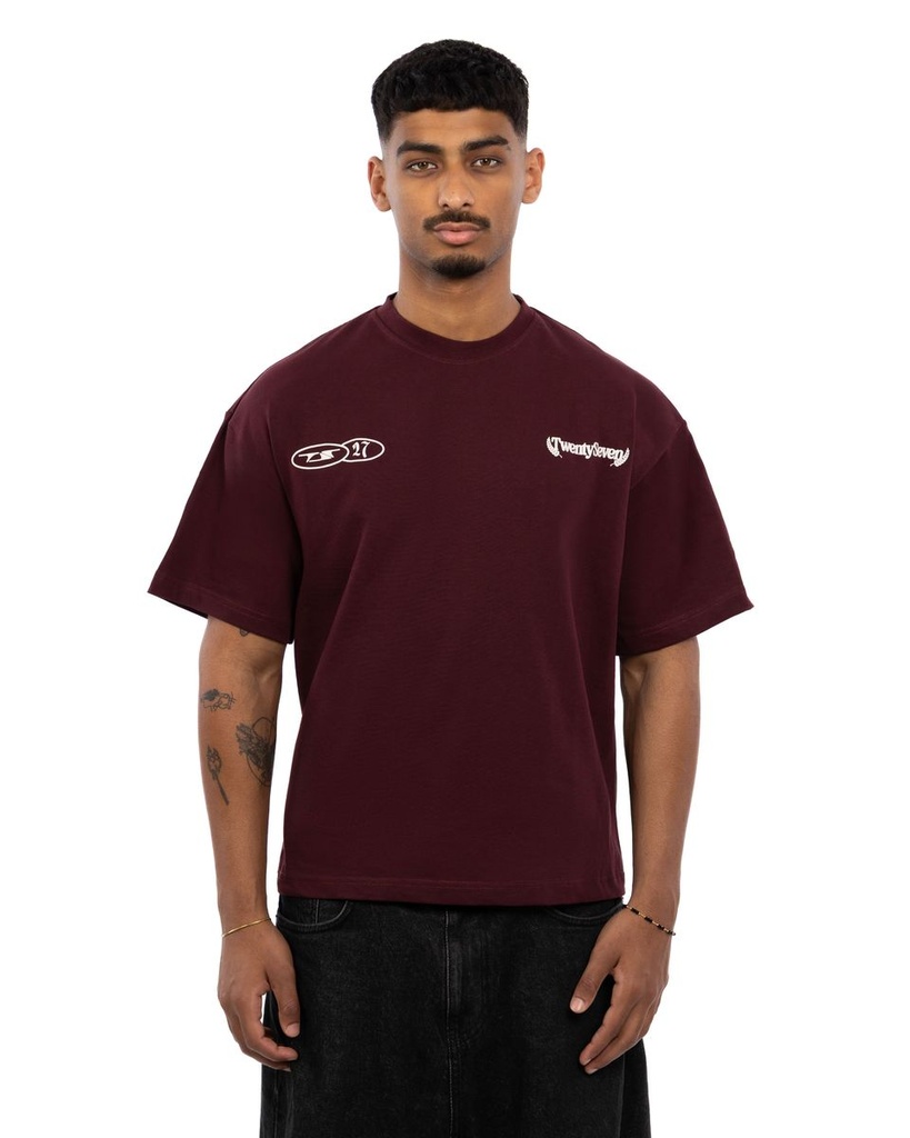 27 ESSENTIAL MARRON TEE M