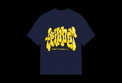 SEEMLY TRIPPY TEE NAVY M