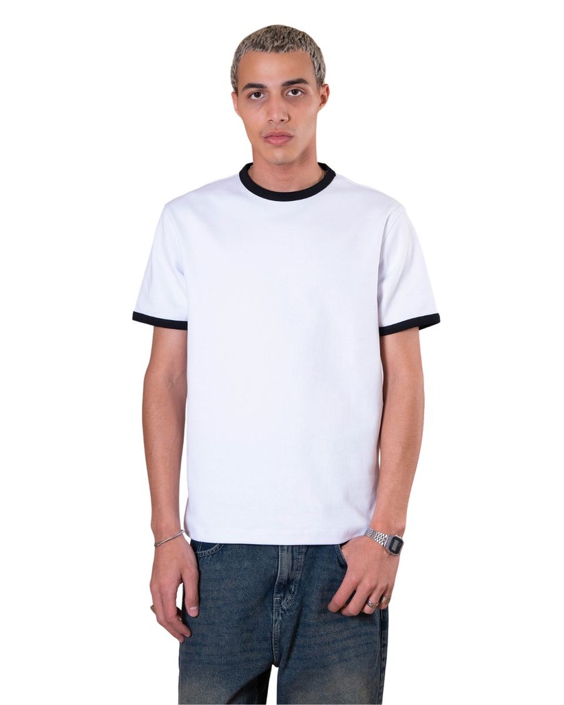 BLANCKA RINGER TEE WHITE XL