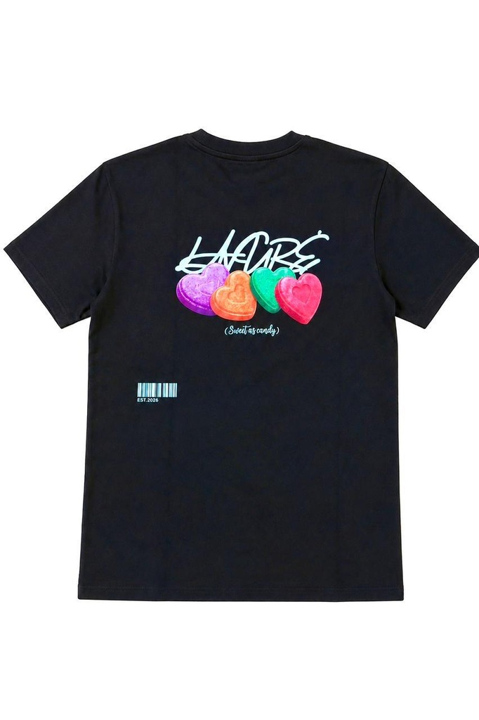 LAVURE HEARTS TEE BLACK XL