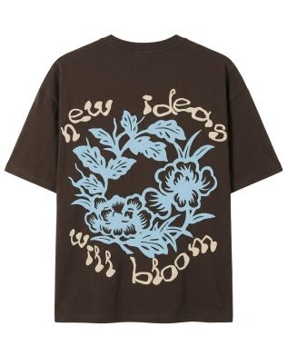 FOURTEEN BLOOM TEE BROWN XL