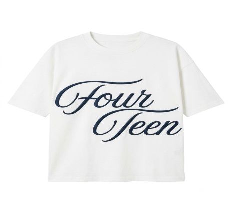 FOURTEEN SINGATURE TEE WHITE XL