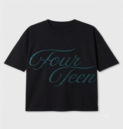 FOURTEEN SINGATURE TEE BLACK XL