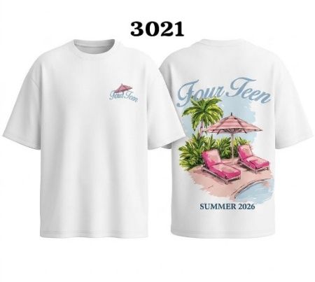 FOURTEEN BEACH TEE WHITE L