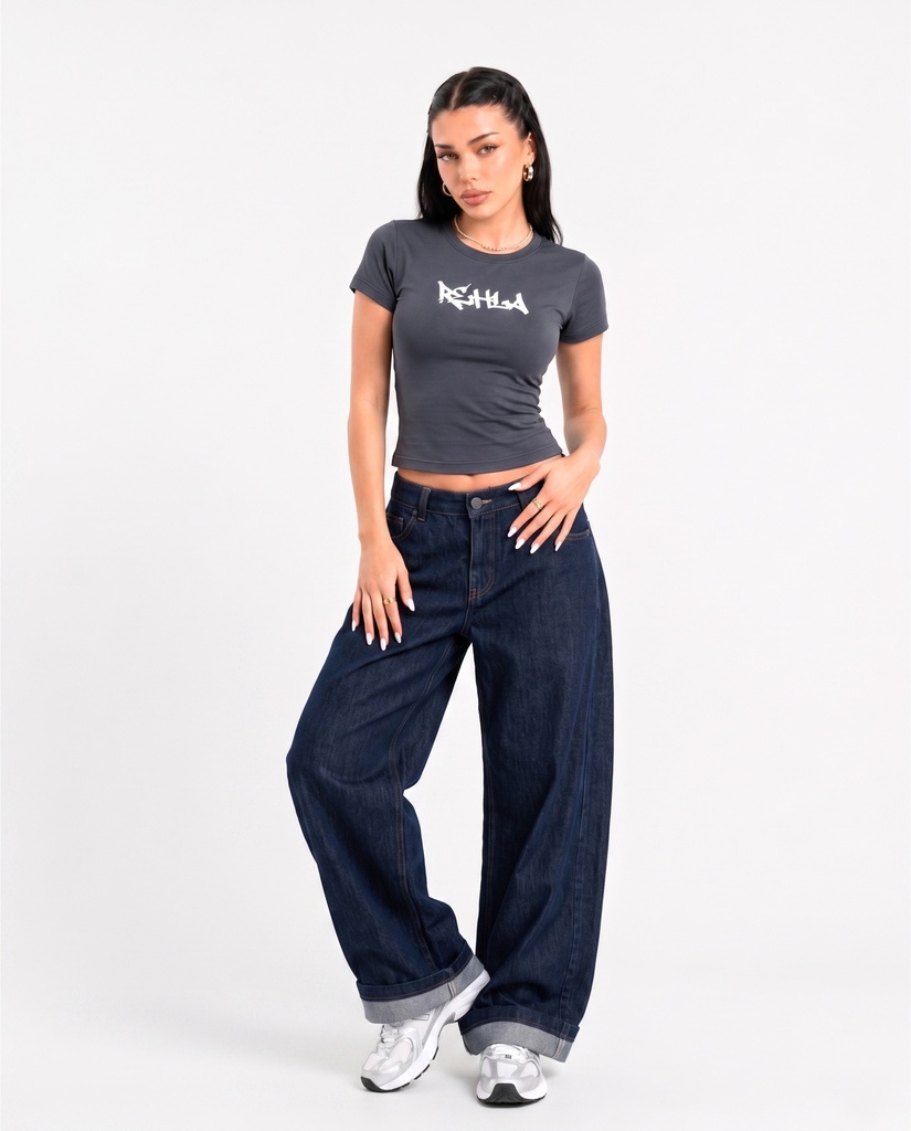REHLA BABY TEE GREY M