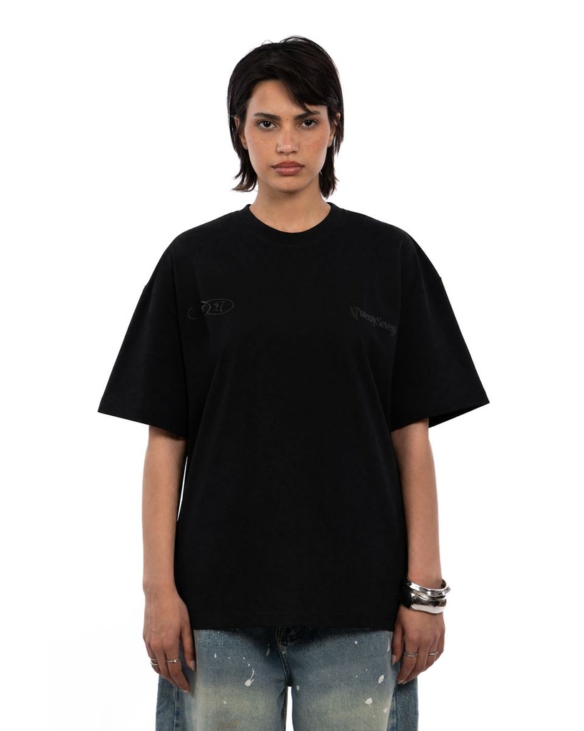 27 ESSANTIAL BLACK TEE M