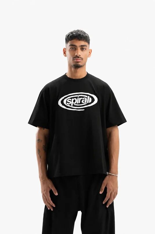 SPIRAL ESSENTIALL T-SHIRT BLACK S