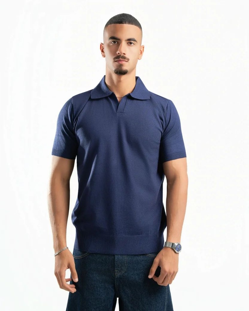 SPIRAL RIVIERA KNIT POLO NAVY M