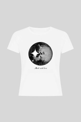 SWAY BABY TEE WHITE L