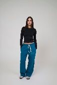 SEEMLY WINTER SWEATPANTS TEAL BLUE XS