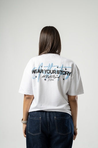 ZODIAC SIGNATURE STORY TEE WHITE S