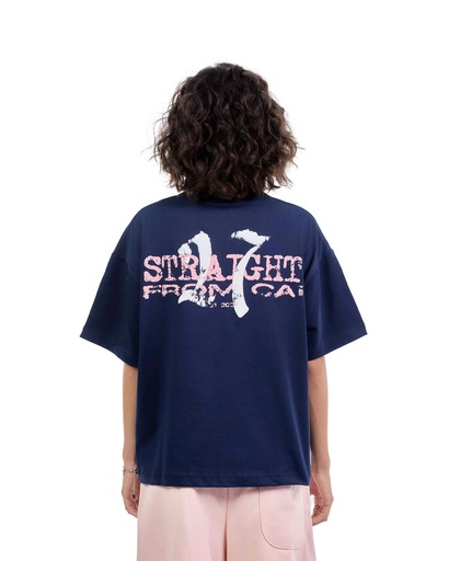 27 STRIAGHT FROM CAI NAVY TEE S